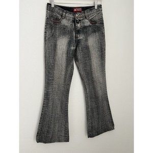 Taient Jeanswear Vintage Women’s Y2K Black Stonewashed Flare Jeans Size 30